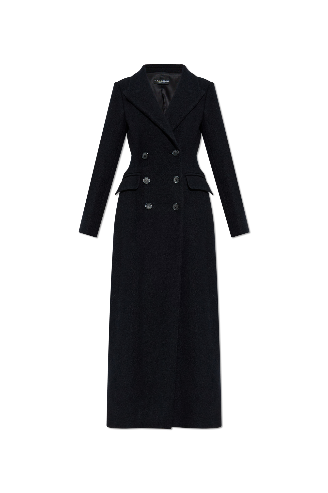 Dolce & Gabbana Double-breasted coat with a single vent | Women's